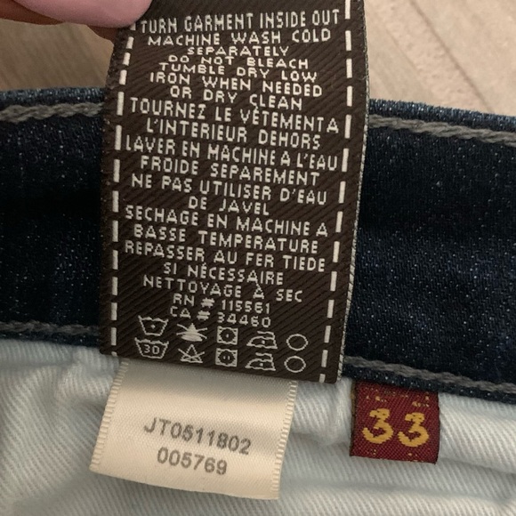 7 For All Mankind Slimmy 33x34 - Picture 11 of 12